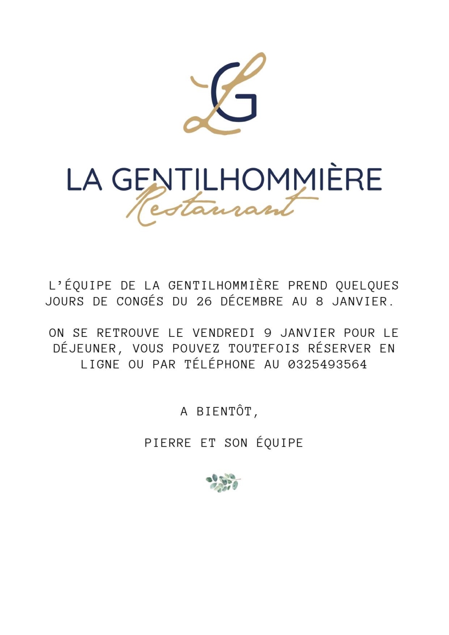 Gentilhommière - Restaurant Saint-André-les-Vergers - Restaurant Rosières-prés-Troyes