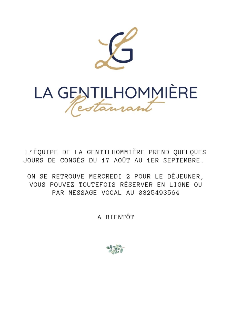 Gentilhommière - Restaurant Saint-André-les-Vergers - restaurant gastronomique troyes et environs